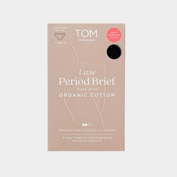 TOM;PERIOD BRIEF,PREM BKNI BLK M 1X6