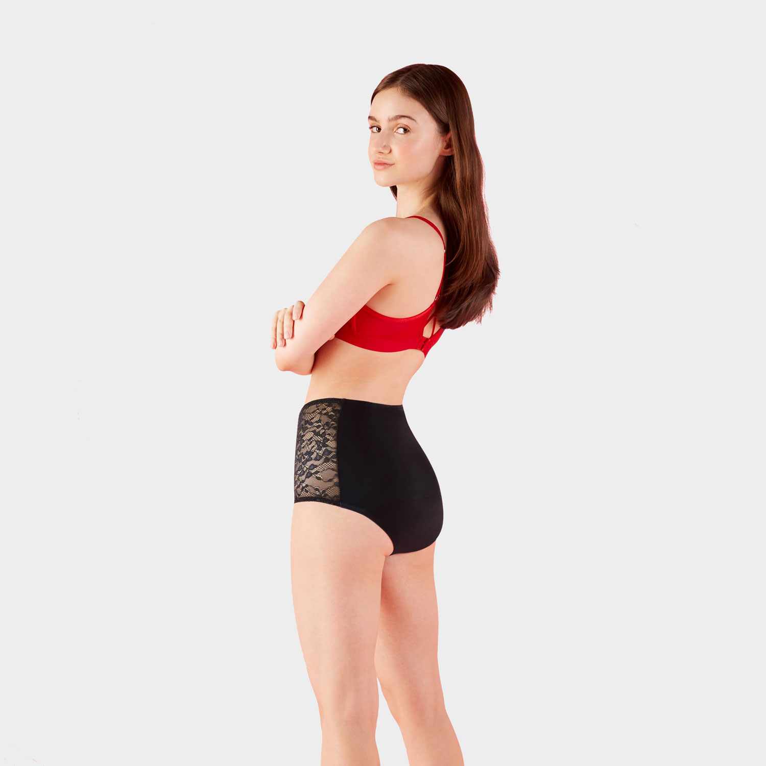 LIBRA,UW,FULL BRIEF-LACE,HVY,2XS,BLK