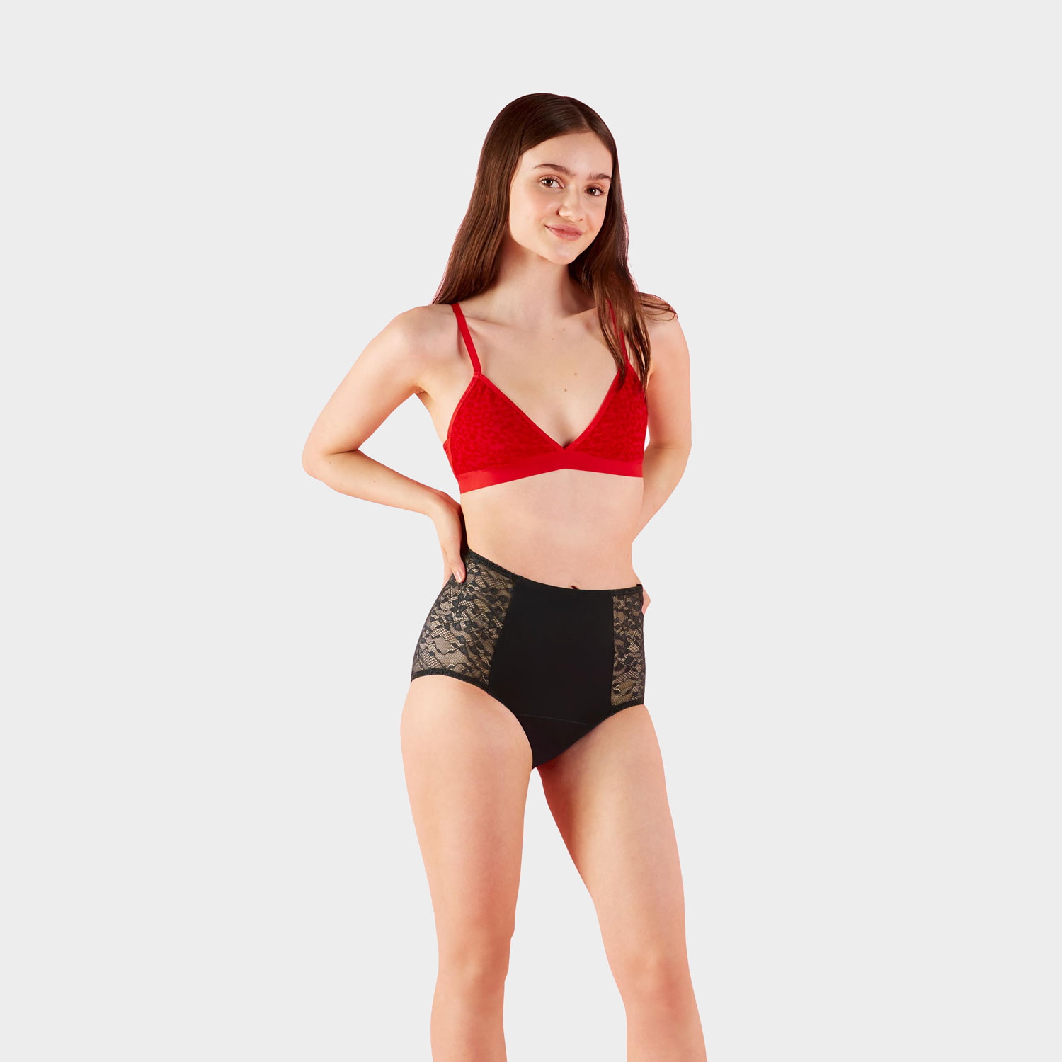 LIBRA,UW,FULL BRIEF-LACE,HVY,2XS,BLK
