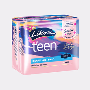 Teen Regular Pads with Wings