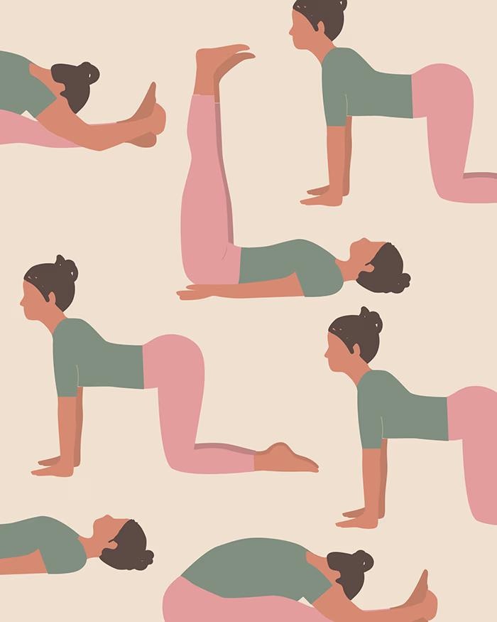 YOGA POSES TO EASE MENSTRUAL DISCOMFORT: A GENTLE GUIDE YOGA POSES TO EASE MENSTRUAL DISCOMFORT: A GENTLE GUIDE