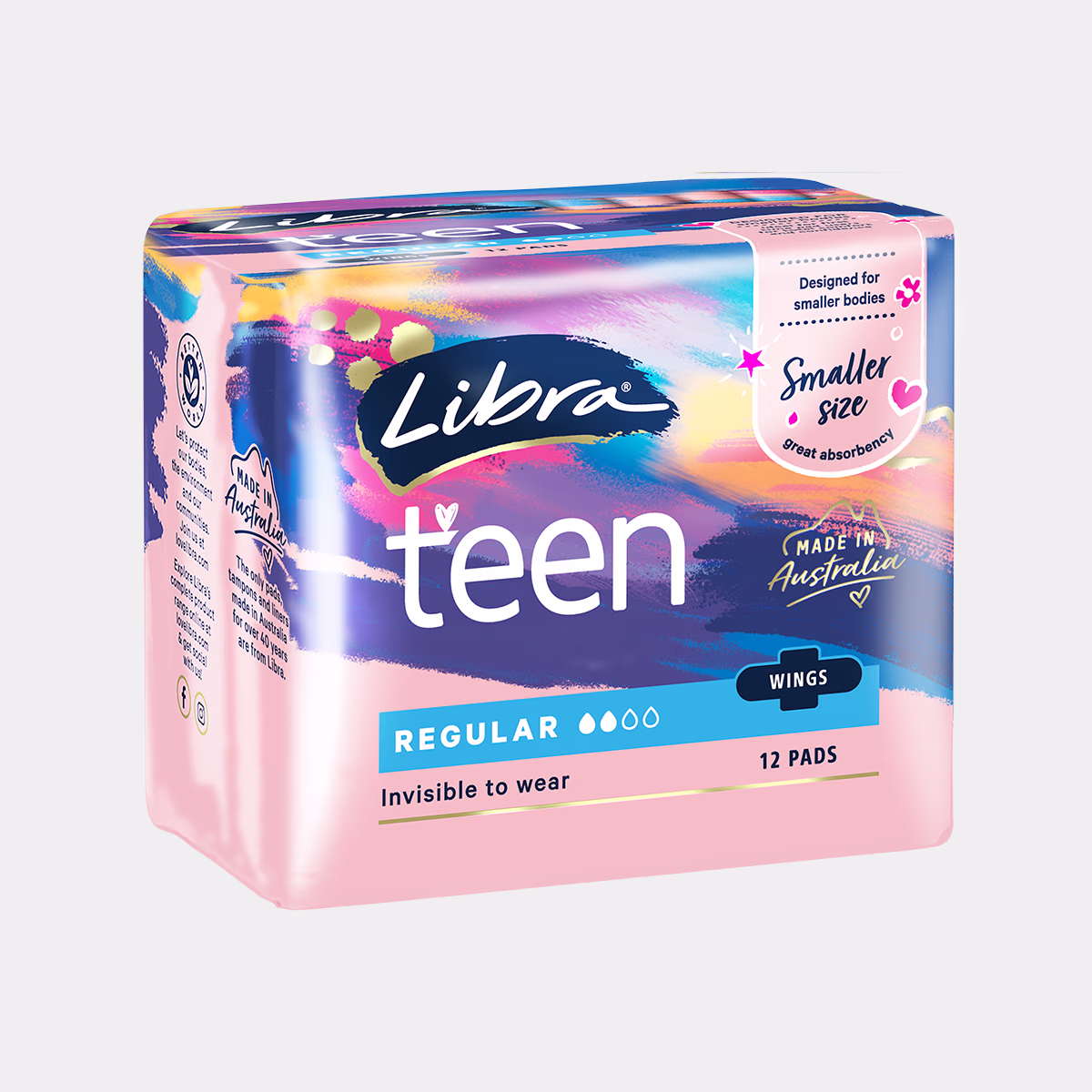 Teen Regular Pads with Wings